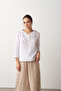 Muslin Cotton Large Wooden Button Large Size Designer Pants - 2