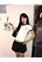 Ribbon Detailed Raglan Blouse Body Crop - 2