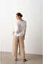 Muslin Cotton Large Wooden Button Large Size Designer Pants - 3