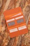 Tampa - genuine leather magnetic women's wallet |   14 card slots, phone compartment - orange elegance - 6