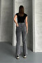 Smoked Length Fit Cut-Out Leg Jeans - 7