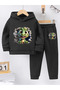 Dinosaur Printed Unisex Oversize Bottom Top Kids Set