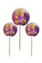 Rapunzel Themed Birthday Cupcake and Cake Decorating Toothpicks - 16 Pieces 4 cm - 6