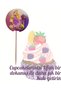 Rapunzel Themed Birthday Cupcake and Cake Decorating Toothpicks - 16 Pieces 4 cm - 7