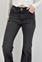 Women's High Waist Spanish Flare Jeans Anthracite - 2038-613 - 5