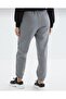 Anthracite Elastic Leg High Waist Comfortable Fit -Jogger Sweatpants - 4