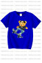 Cookie Monster Printed 3 Pack Unisex Cobalt Blue-Grey-Orange Kids T-Shirt - 2
