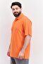 Men Performance Fit Short Sleeves Training Polo, Orange - 4