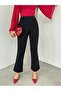 Ankle Length Lycra Spanish Leg Trousers with Elastic Waist