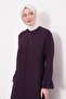 Plum Stone Embroidered Ferace - 4