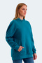 Violence Women's Sweatshirt Petrol - 4