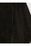 Lcw Kids Black Hooded Plush Girls' Zippered Sweatshirt - 2
