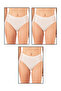 Özkan 25592 3-Pack Women's Cotton Modal Flexible Comfortable Lace Bato Panties