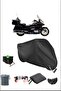 Black Honda Goldwinggl1500Se Durable Lock Compatible Waterproof Motorcycle Tarpaulin