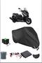 قماش القنب الأسود للدراجات النارية Yamaha X-max400abs المتين المتوافق مع القفل المقاوم للماء
