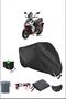 قماش القنب الأسود Kymco Super8125 المتين المتوافق مع قفل الدراجة النارية المقاوم للماء