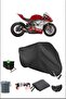 قماش القنب للدراجات النارية ذو القفل المتين باللون الأسود Ducati Panıgalev4r