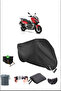 Black Rks Reale125 Durable Lock Compatible Waterproof Motorcycle Tarpaulin