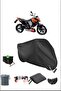 قماش القنب الأسود KTM 690duke ذو القفل المتين المتوافق مع المقاومة للماء للدراجات النارية