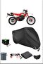 قماش القنب الأسود للدراجات النارية المتوافق مع قفل متين Yamaha Xt350