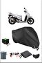 Black Honda Sh300 Durable Lock Compatible Waterproof Motorcycle Tarpaulin