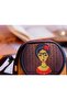 Frida Figured Small Messenger Bag Claret Red and Small Wallet Claret Red Combination - 7