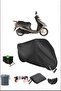 Black Honda Fızy125 Durable Lock Compatible Waterproof Motorcycle Tarpaulin