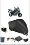 قماش القنب الأسود Kawasakı Versys1000se المتين المتوافق مع قفل الدراجة النارية المقاوم للماء