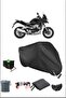 Black Honda Vfr800xcrossrunner Durable Lock Compatible Waterproof Motorcycle Tarpaulin