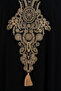 Women's Black Authentic Embroidery Detailed Oversize Loose Dress - 6