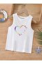 Cartoon Character Printed Sleeveless Children's T-Shirt