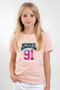 5-Piece Bunny-91-Pink-M-Good Printed Girls' T-Shirt - 2