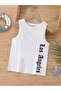 Cartoon Character Printed Sleeveless Children's T-Shirt