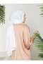 Women's Shiny Satin Textured Hijab Evening Dress Chiffon Janjan Shawl - 4