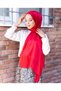 Women's Shiny Satin Textured Hijab Evening Dress Chiffon Janjan Shawl - 5