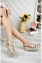 Genuine Leather Women's Daily Wedge Sandals Dd1617 - 3