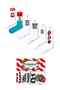 6-Piece Fashion and Style, Written Tennis Unisex Socks Set