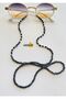 Beaded Blue Women's Glasses and Strap Lanyard Set