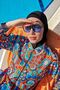 ملابس سباحة حجاب مغطاة بالكامل بمظلة أمامية R069C Nurşen - 2