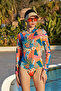 Swimmer Swimsuit Remsa Swimsuit R092A Swimmer Exotic - 2