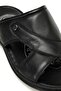 107398.m Black Men's Genuine Leather Slippers - 6