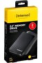 Intenso 2Tb 2.5" USB 3.0 Portable Disk Black (6023580) + Leather Carrying Case - 2
