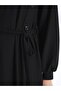 High Collar Straight Long Sleeve Women's Dress - 2