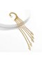 Bohemian Tassel, Pearl Detailed Pendant Earrings - 5