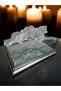 Promise Engagement Chocolate Dowry Box 20*30 Wooden Edge Mirrored Base Glass Box