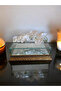 Promise Engagement Chocolate Dowry Box 20*30 Wooden Edge Mirrored Base Glass Box - 5