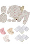 Baby Girl Gift Birth Set (5 Packs of Hospital Release + 3 Pairs of Socks + 10 Wipes)