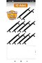 Polavit 160 mm Black Hard Plastic 10 Pieces Furniture, Kitchen Cabinet and Wardrobe Handles (Screw Included) - 2