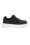 Women's Sneaker Luxury Black Ribbon Satin Lace-Up with Heart Detail - 4