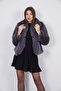 بطانة داخلية من الفرو الفاخر بلون أنثراسايت - 2